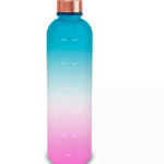 Acrylic Water Bottle with Stainless Steel Lid - Multi-Use Acrylic Bottle