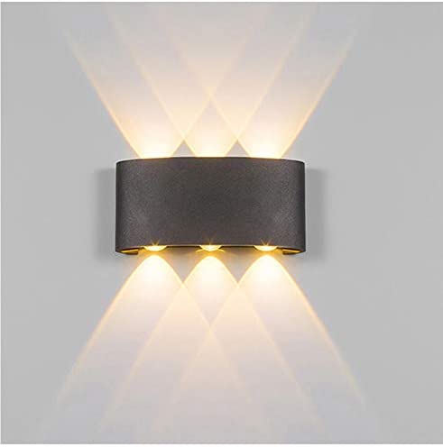 Light Square Wall Lamp 4 Bulbs - Multifunctional Aluminum Electric Lamp 12 * 9 cm - Black