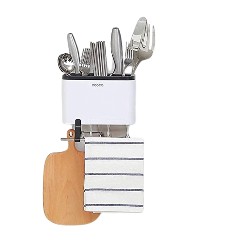 Kitchen Tool Holder Equipped with 4 Hook from Ecoco - kitchen Bearer & Mobile Phone Holder