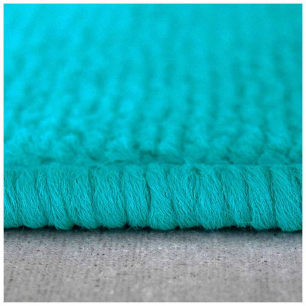 Bathroom Mats Set 4 Pieces - Anti-slip Bathroom Mats - Turquoise