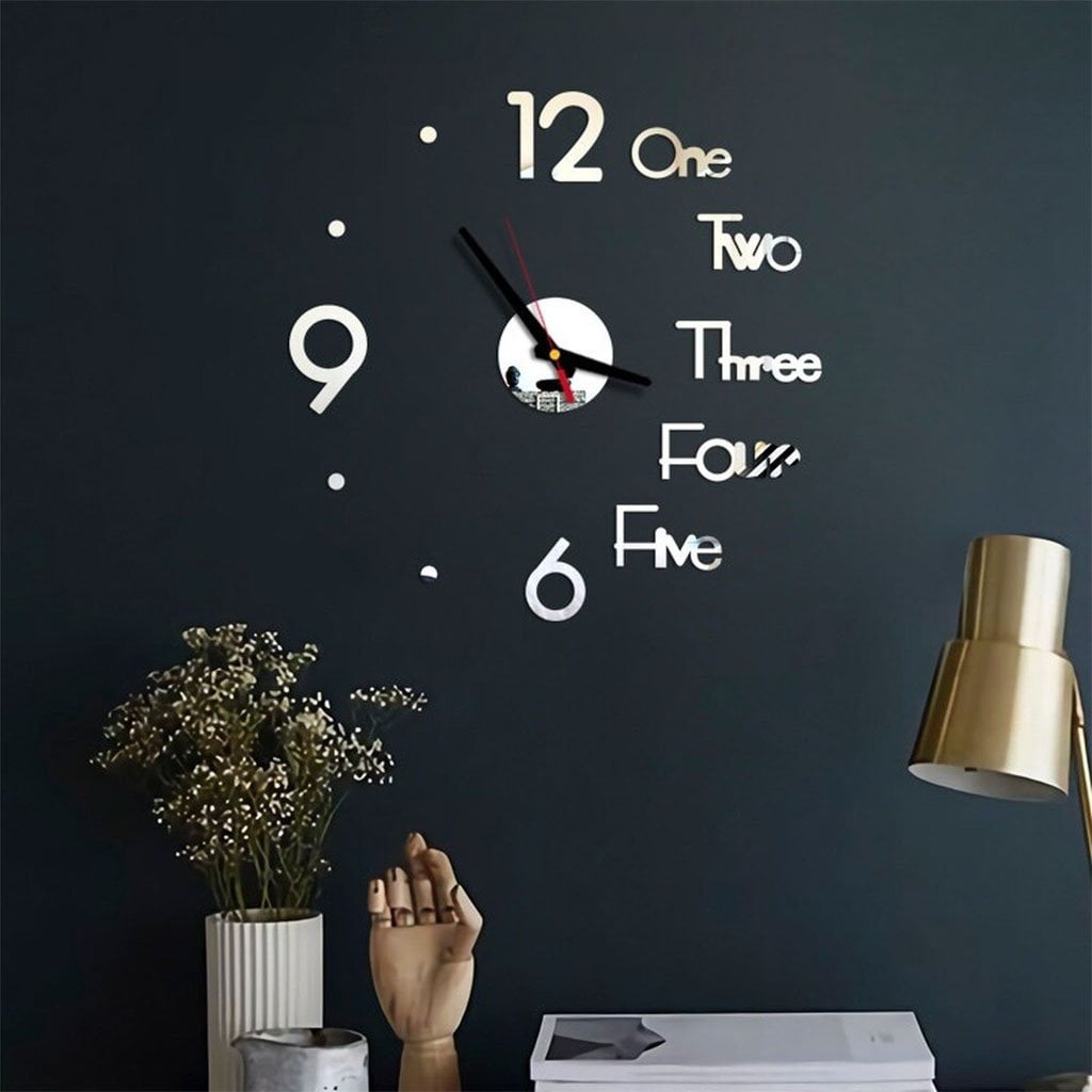 3D Wall Clock – Thermal Mdf Wood Wall Clock – 5*80*80 cm