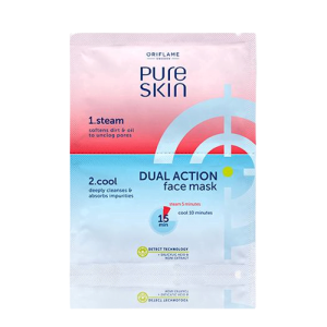 Pure Skin Dual Action Facial Mask – Cleansing Mask – 2*6 ml