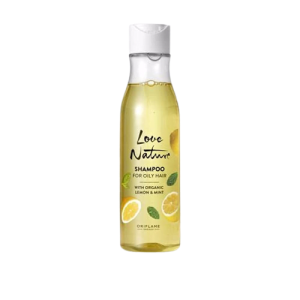 Love Nature Cleansing Shampoo for Oily Hair – Silicone Free Lemon and Mint Shampoo – 250 ml