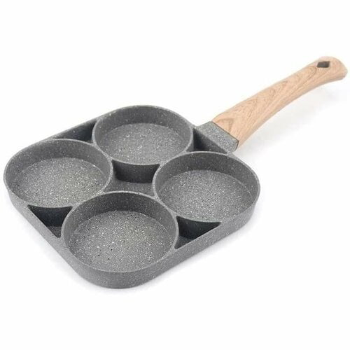 Granite Pancake Pan 4*1 - Frying Pan 4 Holes Non-stick