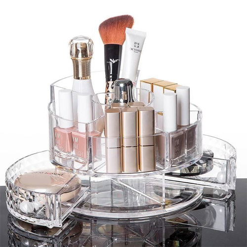 Acrylic Makeup Organizer - Crystal Cosmetics Stand