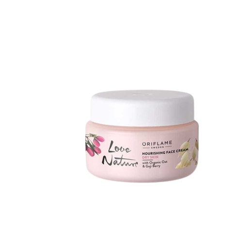 Moisturizing Cream Love Nature - Nourishing Skin Cream with Oat Extract - 50 ml