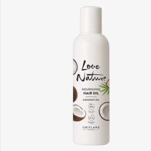 Hair Oil with Coconut Extract Love Nature - Nourishing Hair Oil - 100 ml