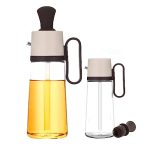 Oil Dispenser With Silicone Brush - Brown