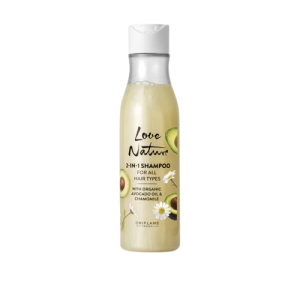 Love Nature Shampoo 2 in 1 with Avocado Extract – Shampoo for All Hairs – 250 ml