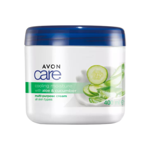 Avon Care Multi-Purpose Moisturizing Cream - Skin Moisturizer with Aloe Vera and Cucumber - 400 ml