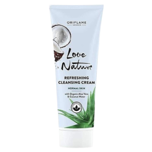 Love Nature Aloe Vera Cleanser - Creamy Cleanser to Remove Blemishes with Coconut Extract - 125 ml