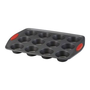 Tefal Cupcake Mold with Insulating Handle – Cupcake Mold with a Non-stick Surface 12 Cup