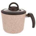 Milk Pot GraniteThermopan 16 Cm Al Fouad - Non-stick Milk Boiler 2 L - Brown