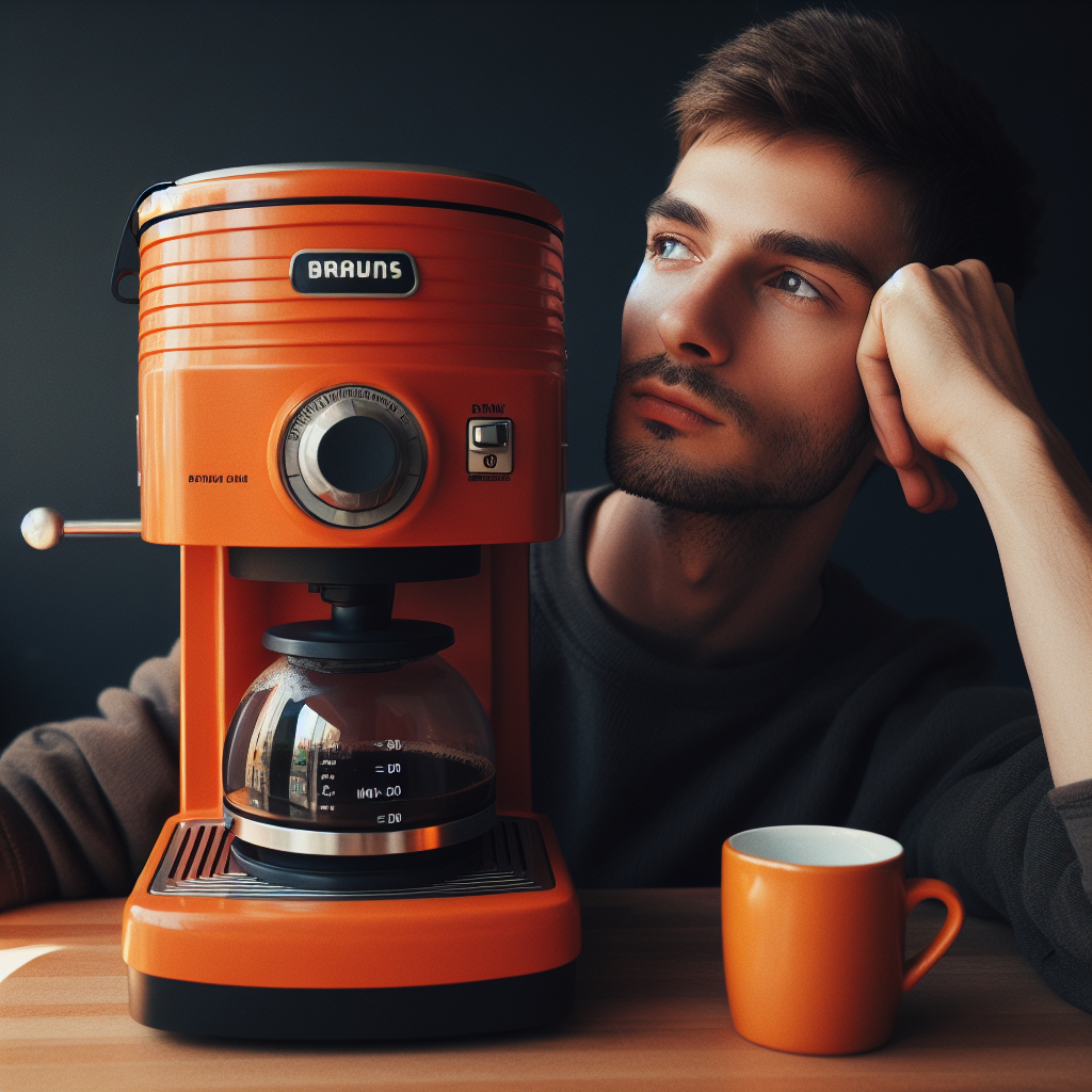 Braun's Orange Coffee Maker