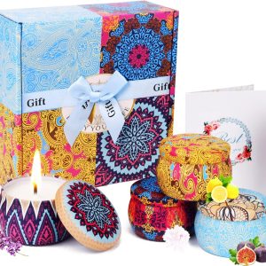 Scented Candles Set For Gifts WuNa – Aromatherapy Candle For Relaxation 125 Gm – Different perfumes