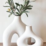 Flower Vase For Home Décor - Ceramic Donut Vase - Multi Color