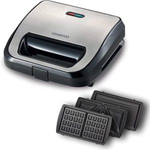 Kenwood Sandwich Maker 3*1 – Sandwich and Waffle Maker, Black